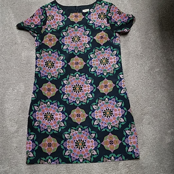 J Crew Mandala Shift Summer Dress - Picture 1 of 3